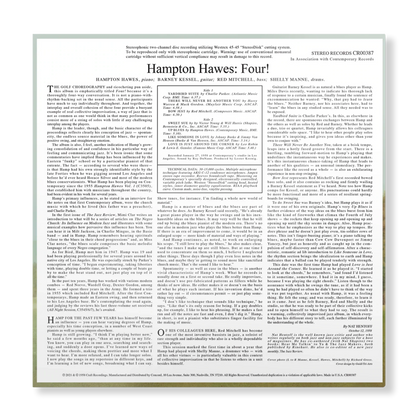 Hampton Hawes - Four! With Barney Kessel, Shelly Manne & Red Mitchell - Contemporary LP { Vinyl LP }