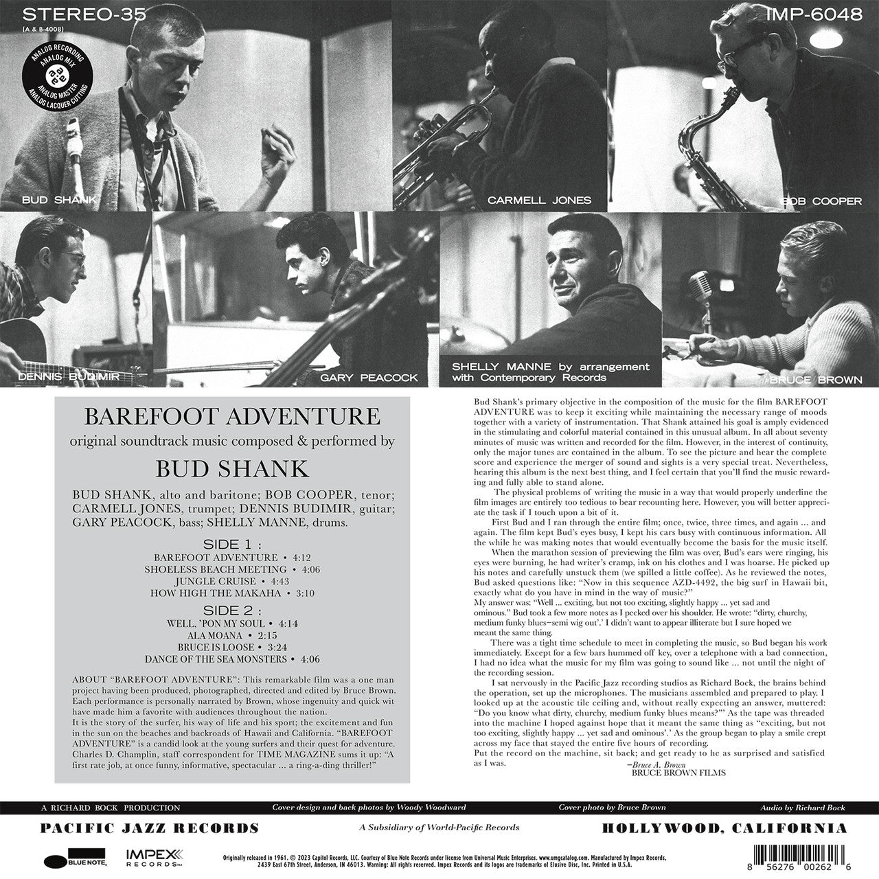 Bud Shank - Barefoot Adventure - Impex LP { Vinyl LP }