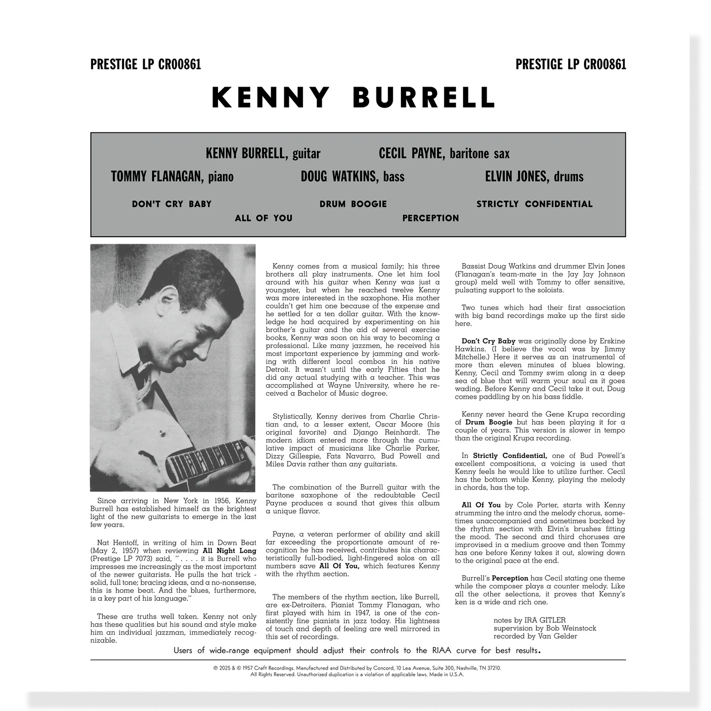 Kenny Burrell - Kenny Burrell - OJC LP { Vinyl LP }