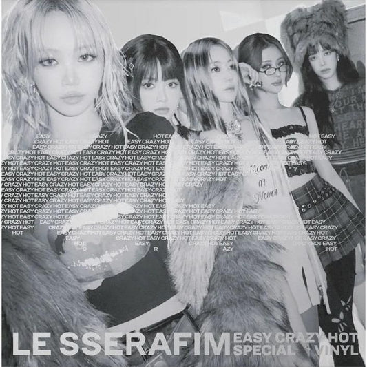 LE SSERAFIM - EASY-CRAZY-HOT - Indie Silver White LP { Vinyl LP }