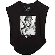 Ice Cube Peace Sign Woman's T-Shirt { Vinyl LP }