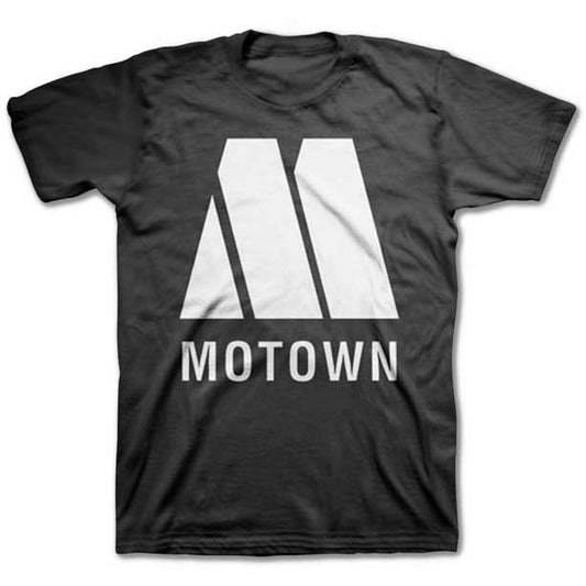 Motown Logo Black Men's T-Shirt { Vinyl LP }