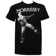 Morrissey Kick Men's T-Shirt Black { Vinyl LP }