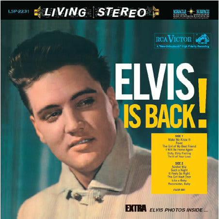 Elvis Presley - Elvis Is Back - Speakers Corner LP { Vinyl LP }