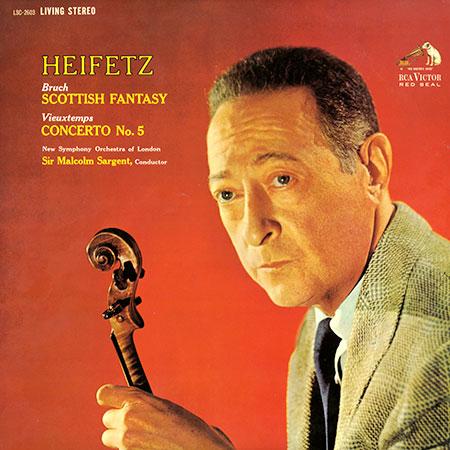 Sir Malcolm Sargent - Bruch: Scottish Fantasy/ Vieuxtemps: Concerto No. 5/ Heifetz, violin - Analogue Productions LP { Vinyl LP }