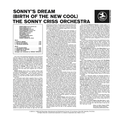 The Sonny Criss Orchestra - Sonny's Dream (Birth Of The New Cool) - OJC LP { Vinyl LP }
