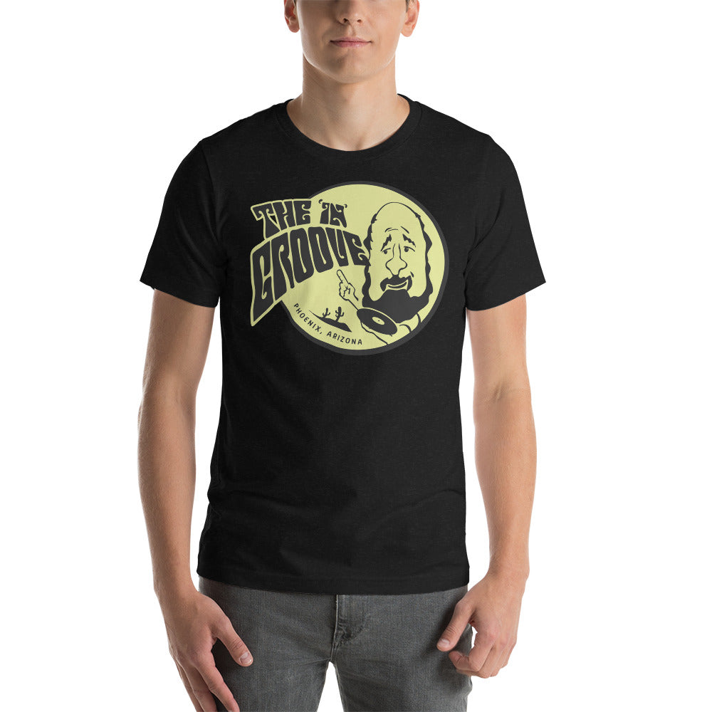 The 'In' Groove Record Store Solid Black Men's T-Shirt { Vinyl LP }