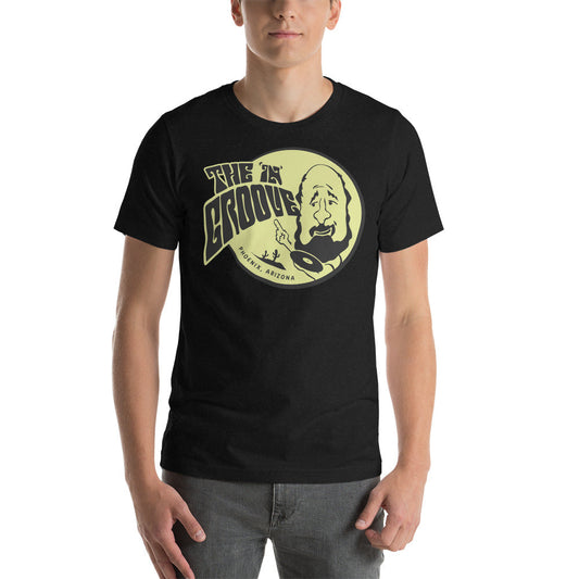 The 'In' Groove Record Store Solid Black Men's T-Shirt { Vinyl LP }